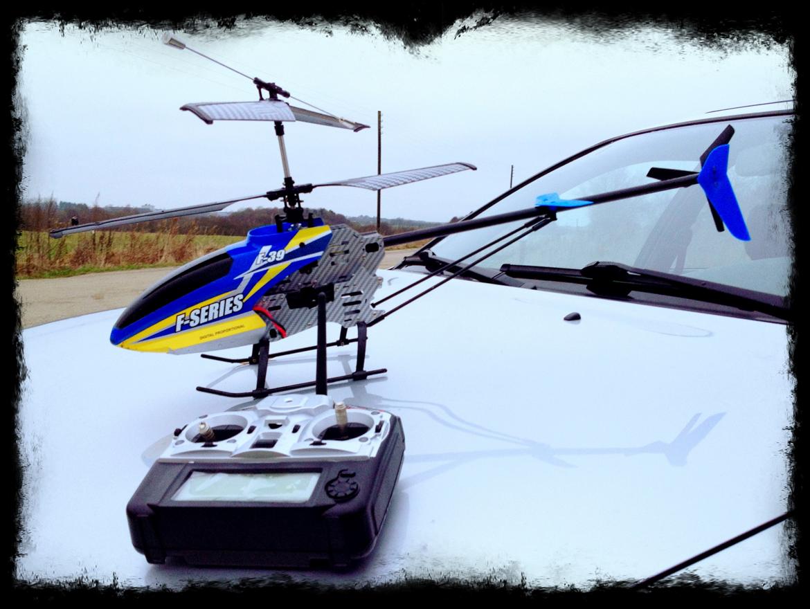 Helikopter F39 Buzzard [Solgt] - Et lille billede fra årets første flyvetur, januar 2012 billede 20