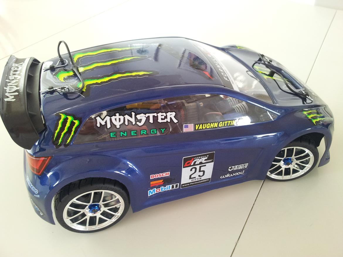 Bil Traxxas Rally 1/16 VXL"SOLGT" billede 1