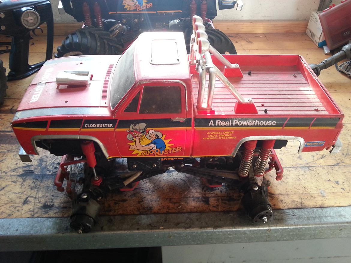 Off-Roader Tamiya Clodbuster - Reservedelsbilen billede 8