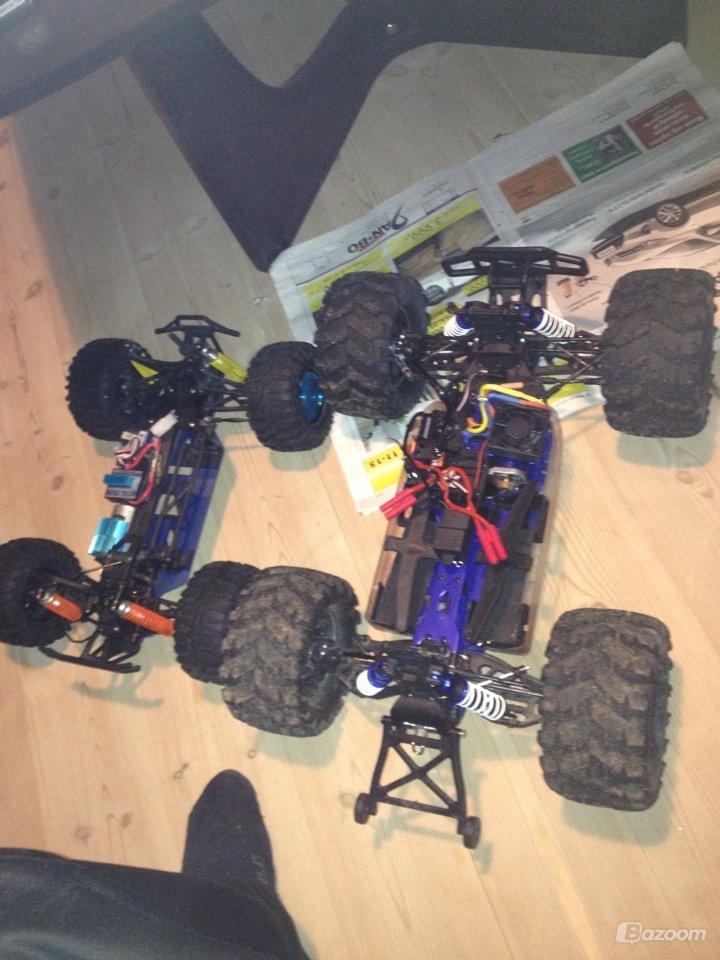 Bil Heng long mad truck 4wd - ved siden af min 1/8 truck billede 14