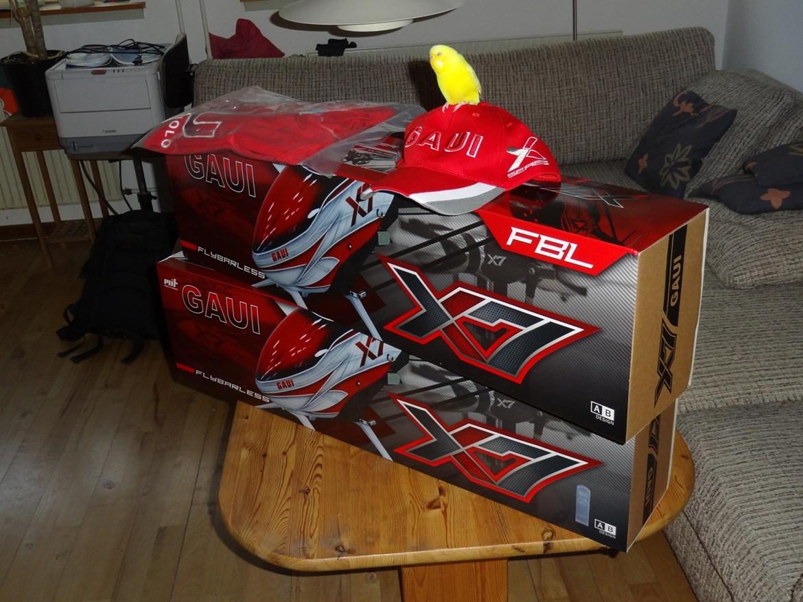 Helikopter Gaui X7 - Så kom julegaven endelig. 2 Stk Gaui X7. billede 1