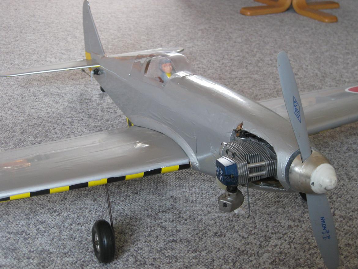 Fly Kawasaki  Ki-61 (solgt) billede 9