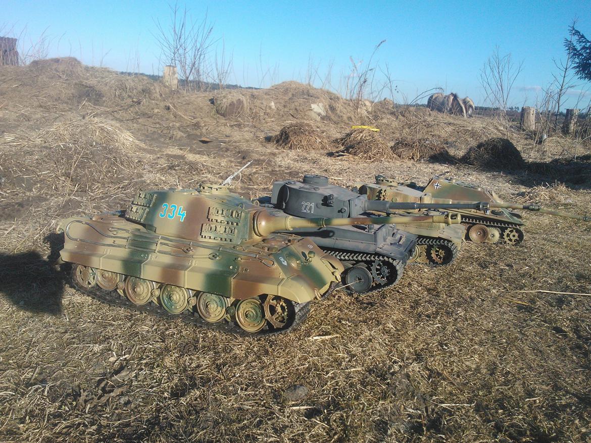 Militær Tamiya King Tiger billede 7