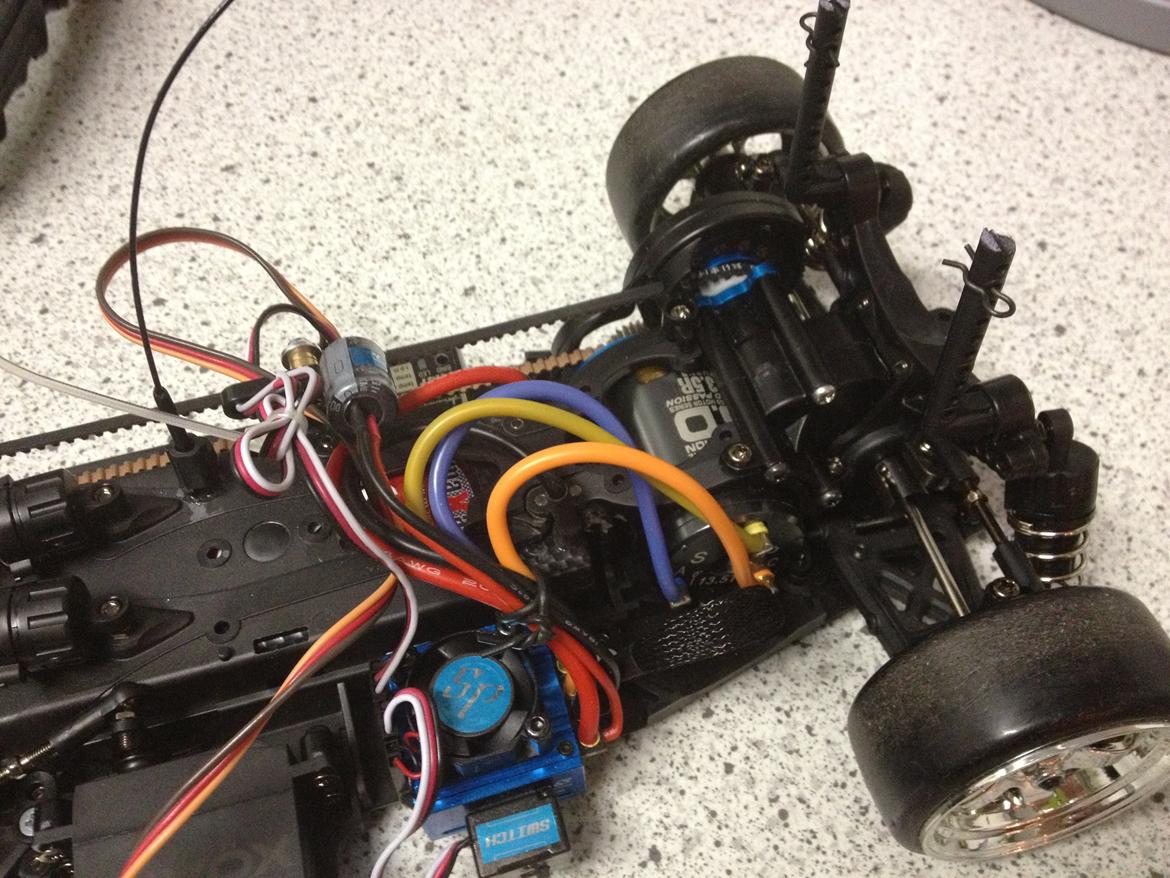 Bil Tamiya TA-06 SOLGT billede 8