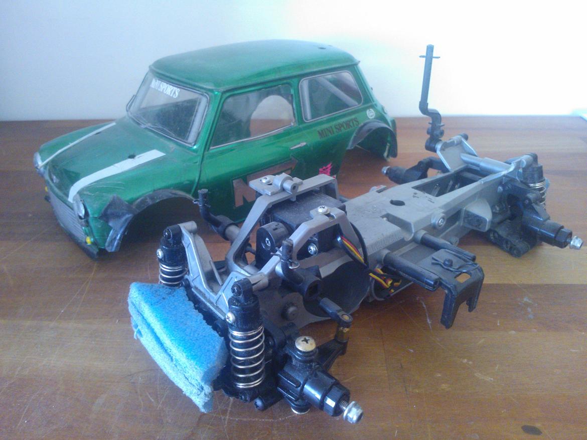 Bil Tamiya Rover Mini Cooper Racing (58211) - Før genoplivning. billede 10