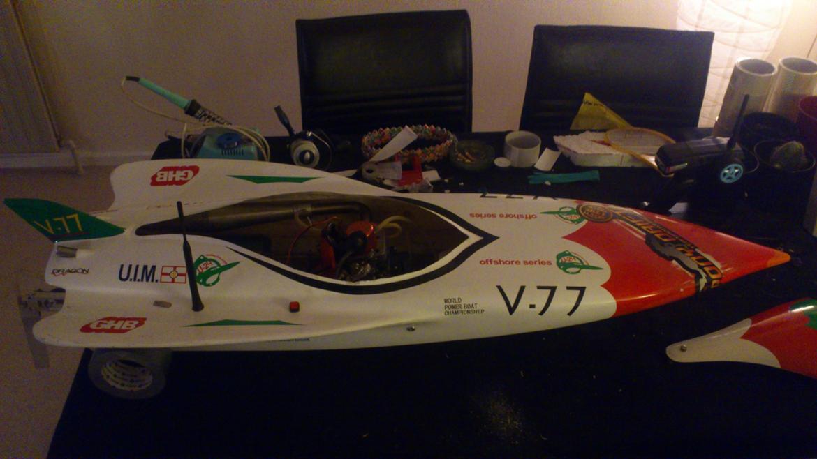 Båd Dragon V24/V77 GP1300 Offshore - Da jeg fik den hjem billede 3