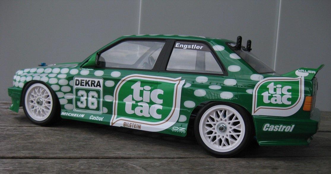 Bil Tamiya tb evolution 3 bmw (karosseri solgt) billede 2