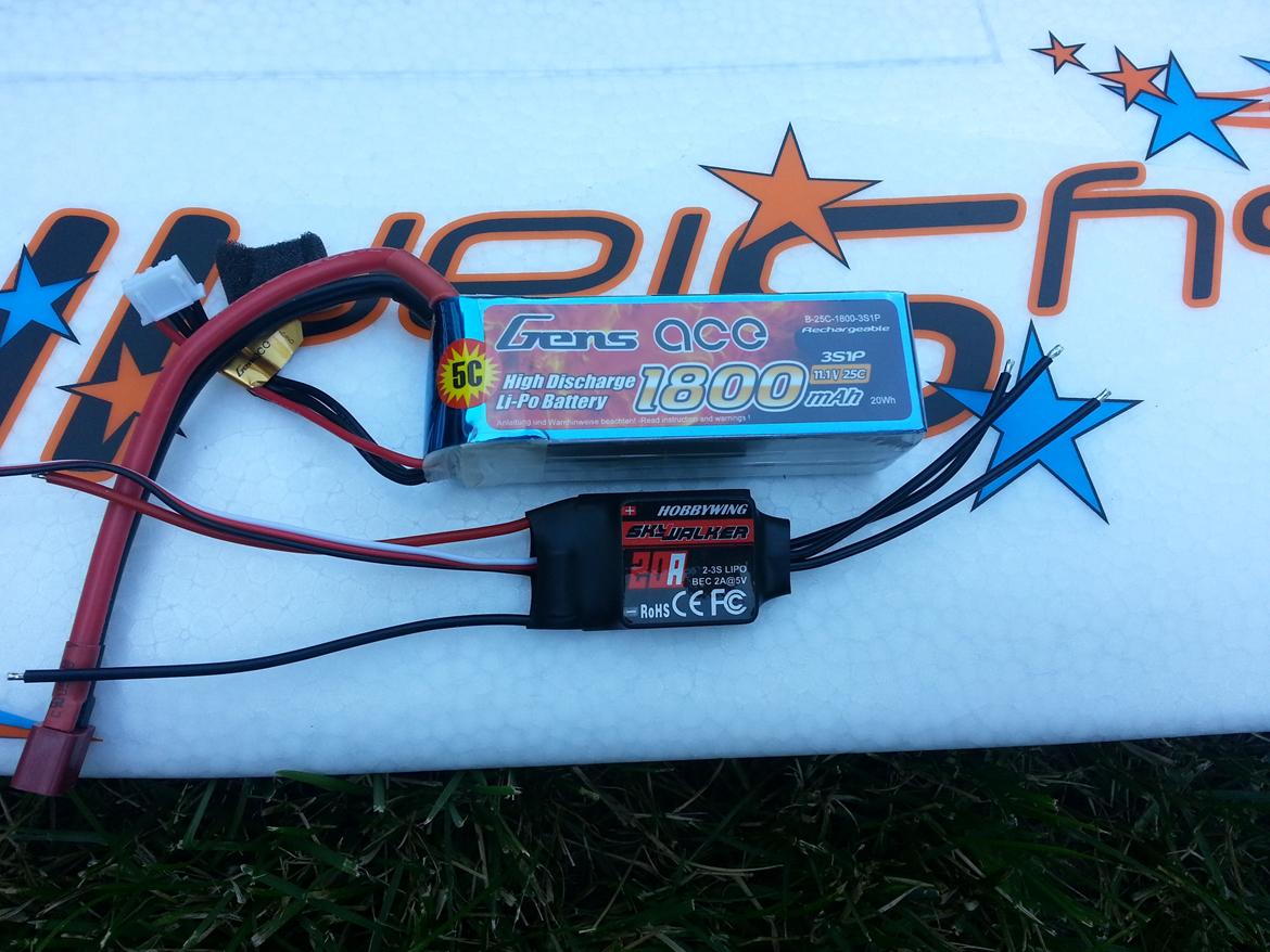 Fly Multiplex Easy-Star II - Batteri/ESC. billede 8