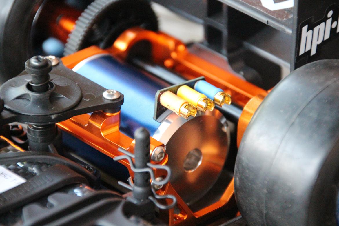 Bil HPI Formula Ten - orange alu motormount og hobbywing ezrun 8,5t / 4000kv brushless motor billede 13