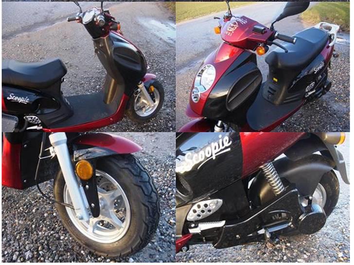 Scoopie 45 KM 1500W Rød/Sort - Max 45km/t elScootere billede 3