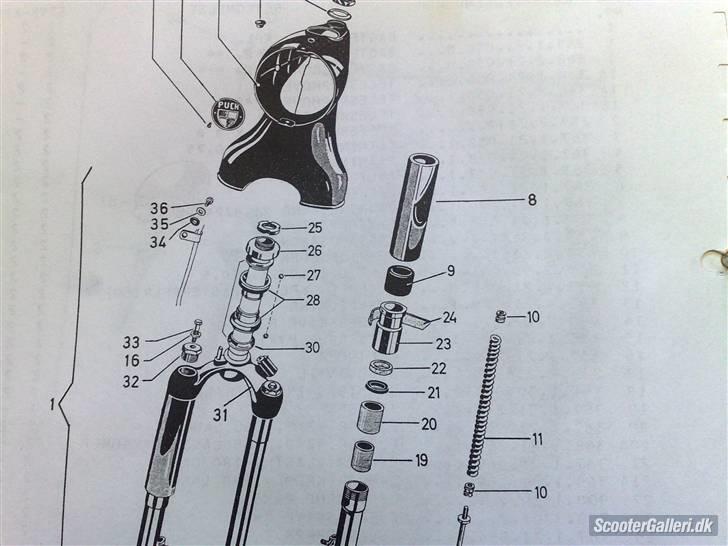 Samlevejledning af motor - Hjælp til forgaffel på ms/vz billede 2