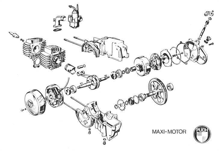 Samlevejledning af motor - Hjælpe til samling af en puch maxi k billede 10