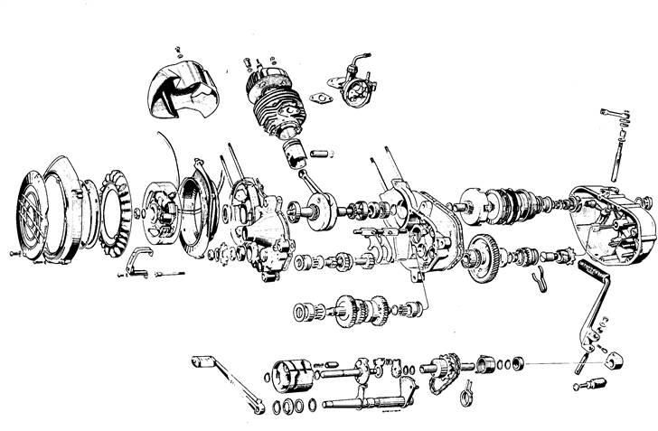 Samlevejledning af motor - Hjælp til at samle en 3 geart køleblæset motor billede 14