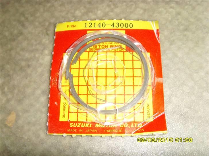 Originale Import dele til SUZUKI FZ/CR50 - Originale stempelringe ø41 mm :) Helt nyt :) billede 9