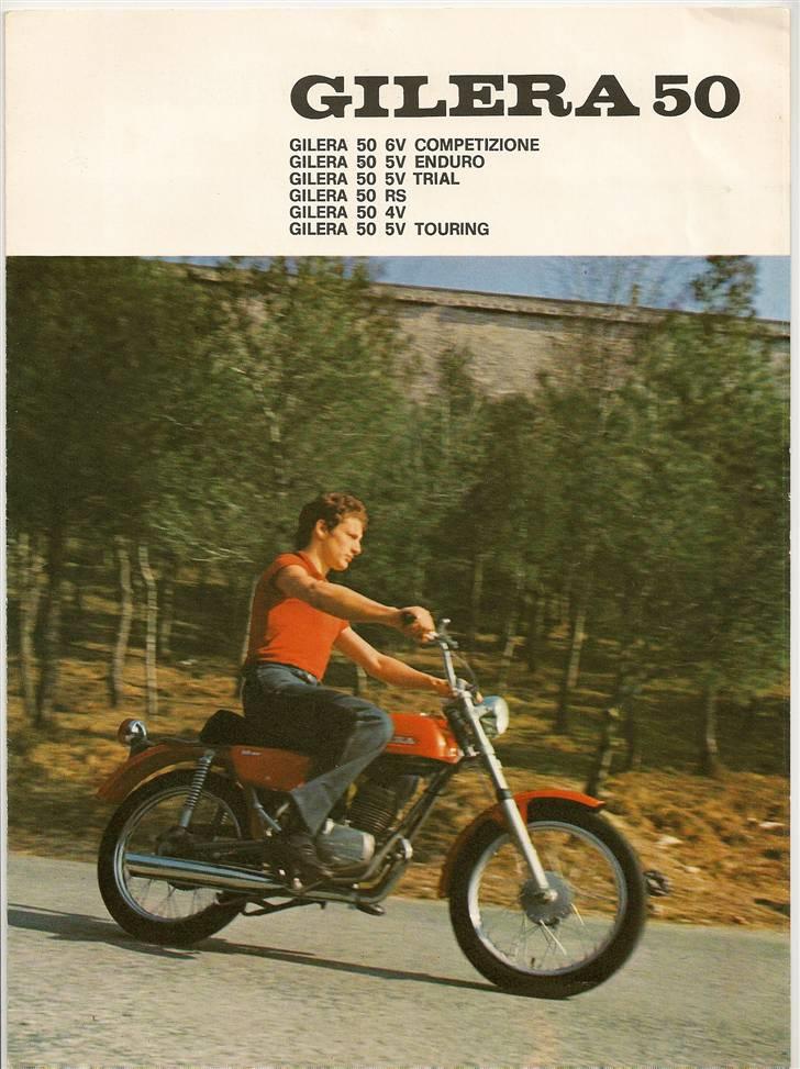 Gilera 50 Trial/Enduro/Touring & Competizione brochurer & test. billede 3