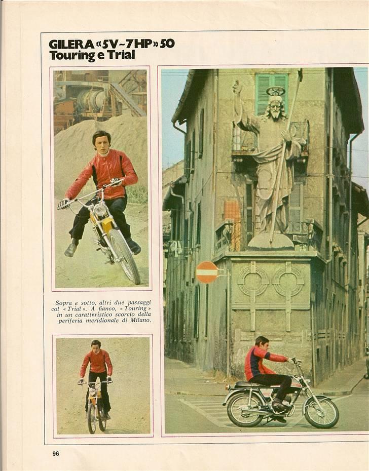 Gilera 50 Trial/Enduro/Touring & Competizione brochurer & test. billede 9