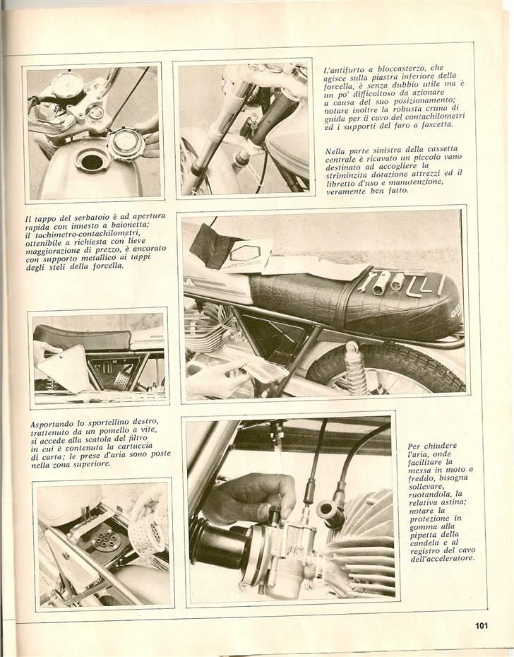 Gilera 50 Trial/Enduro/Touring & Competizione brochurer & test. billede 17