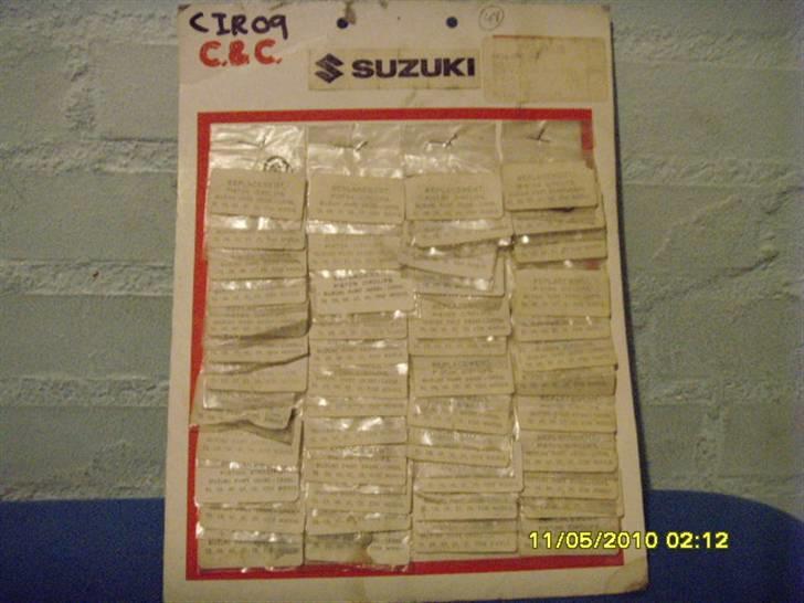 Originale Import dele til SUZUKI FZ/CR50 - 48 SÆT, i alt 96 original suzuki ø12mm kydspinds clips :) billede 15
