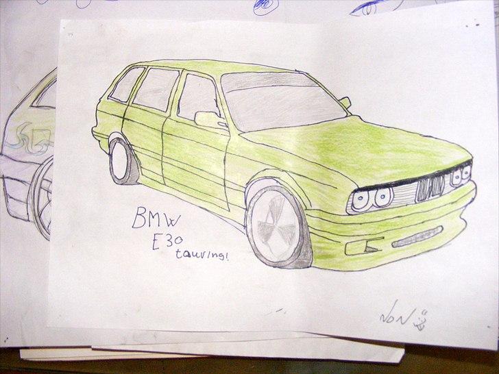 Tegninger. - BMW e30 320i touring billede 4