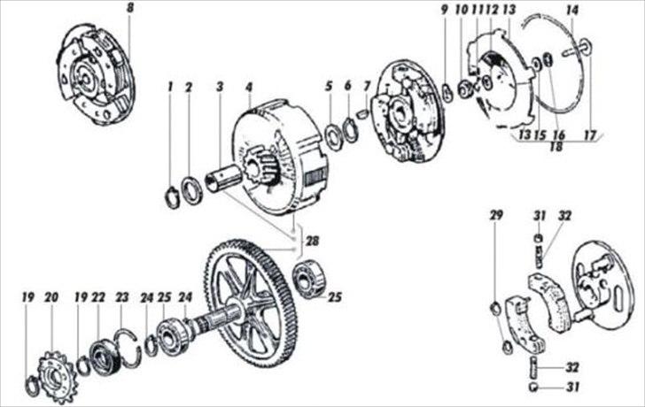 Puch motordiagrammer og årgangstabel - Motor puch maxi billede 13