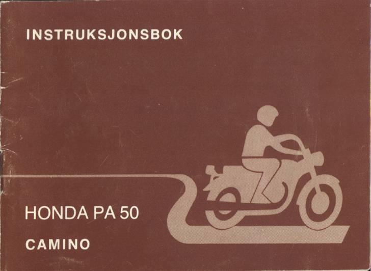 Owners Manual Honda Camino billede 1