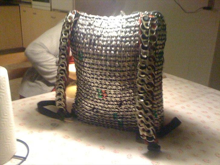 Hjemmelavet dåse-clips taske  billede 8