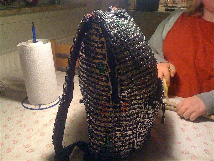 Hjemmelavet dåse-clips taske  billede 12