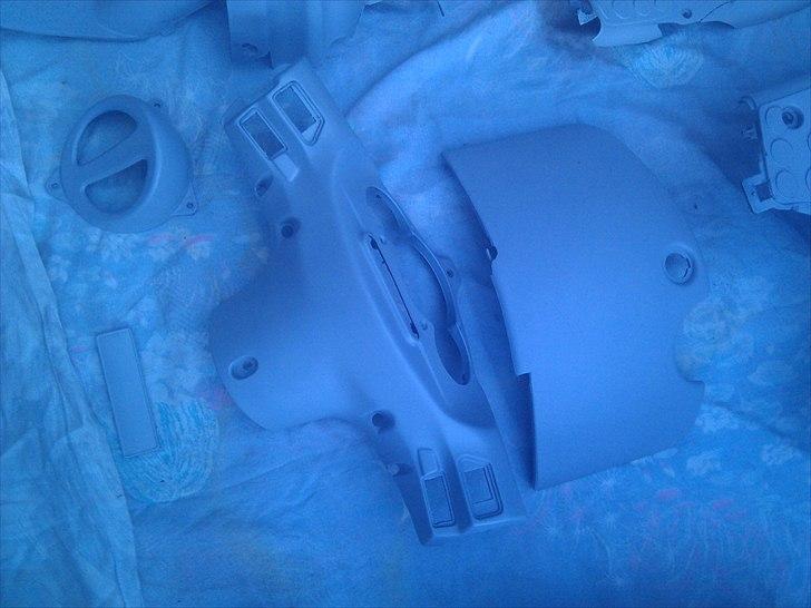 Aprilia Sonic Pearl Blue - Projekt Forår 2011 - Grisetryne + Inderskjold v. styr + Hanskerums skjold - Skal males Blank Sort billede 23