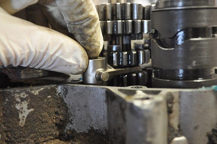 6 trins gearkasse [Derbi Senda] - Bemærk skiftearmen kan flyttes når akslen er væk. billede 33