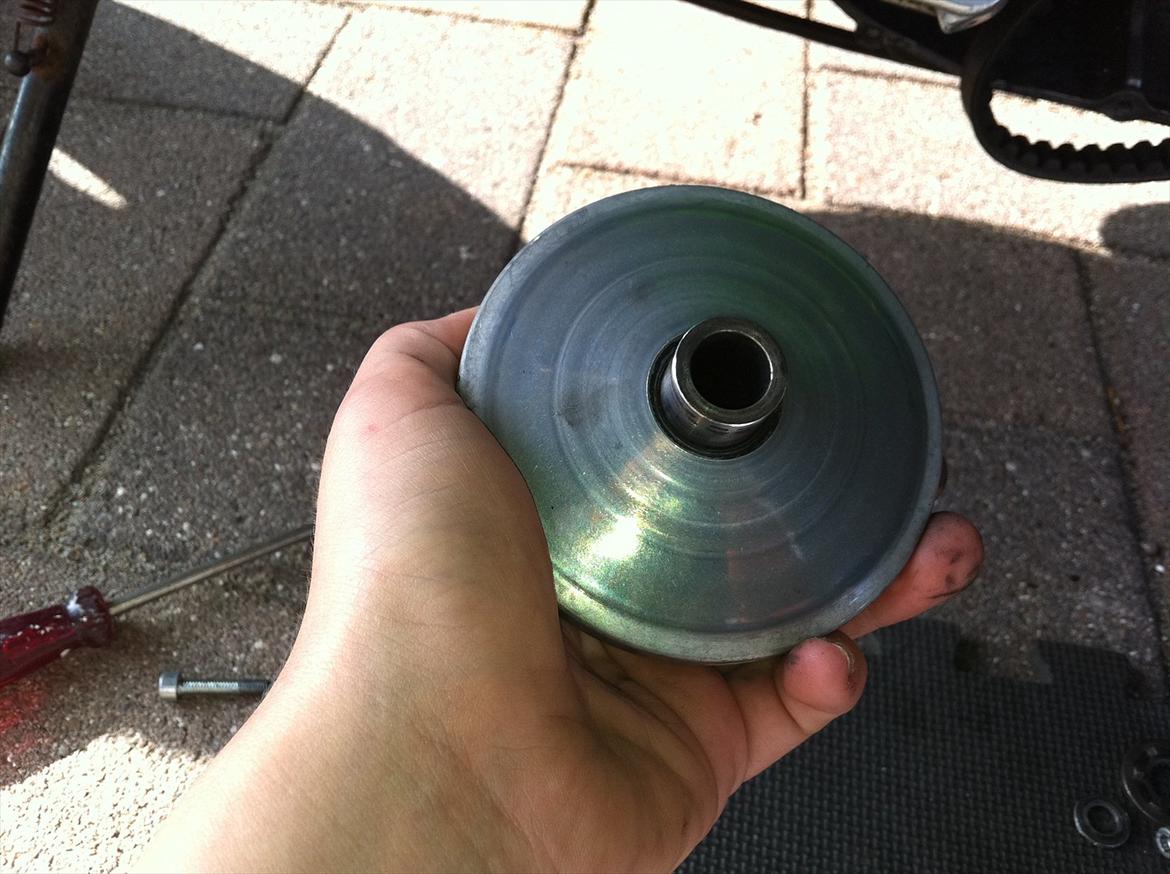 Fjerne skive/Fjerne begrænsning Hot 50 og skift ruller/ rulle skift Hot 50 - Så har jeg puttet bøsningen i igen. billede 23