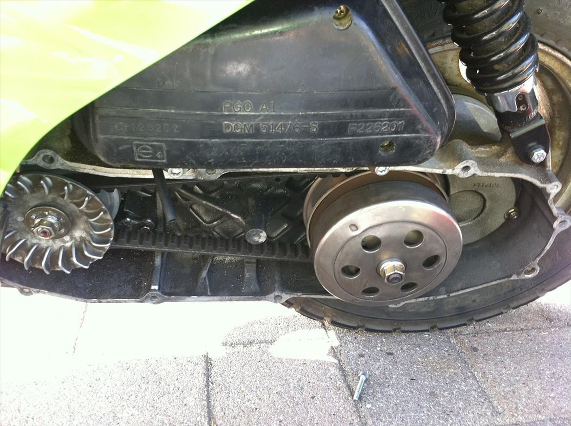 Fjerne skive/Fjerne begrænsning Hot 50 og skift ruller/ rulle skift Hot 50 - Så er den strammet igen. billede 28