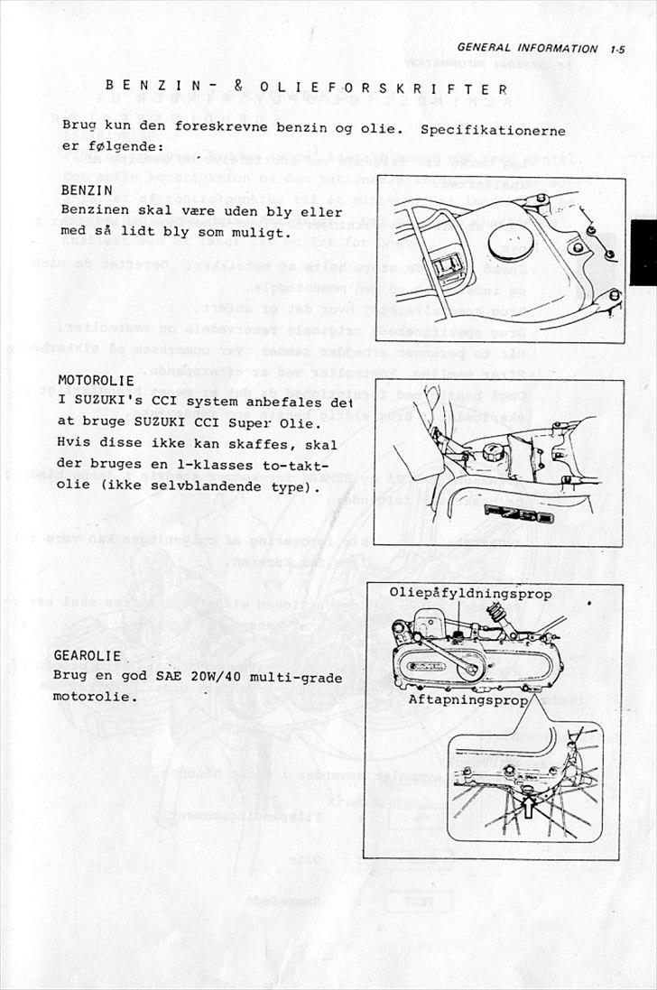 Suzuki FZ50 Service-Manual-DK billede 8