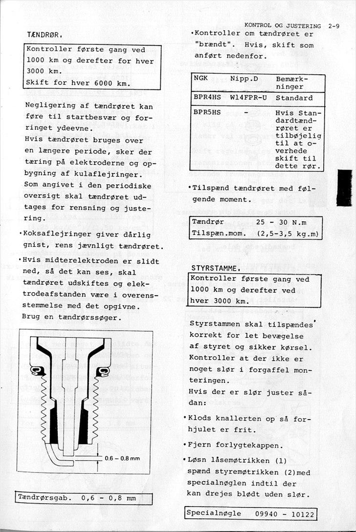 Suzuki FZ50 Service-Manual-DK billede 27