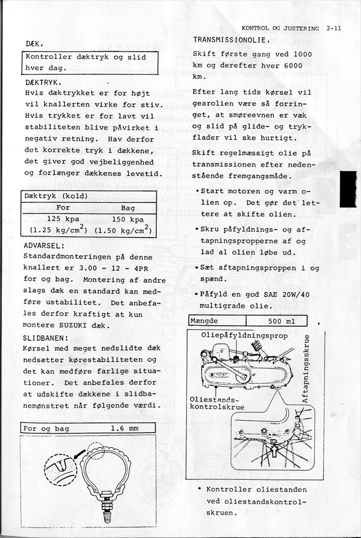 Suzuki FZ50 Service-Manual-DK billede 29