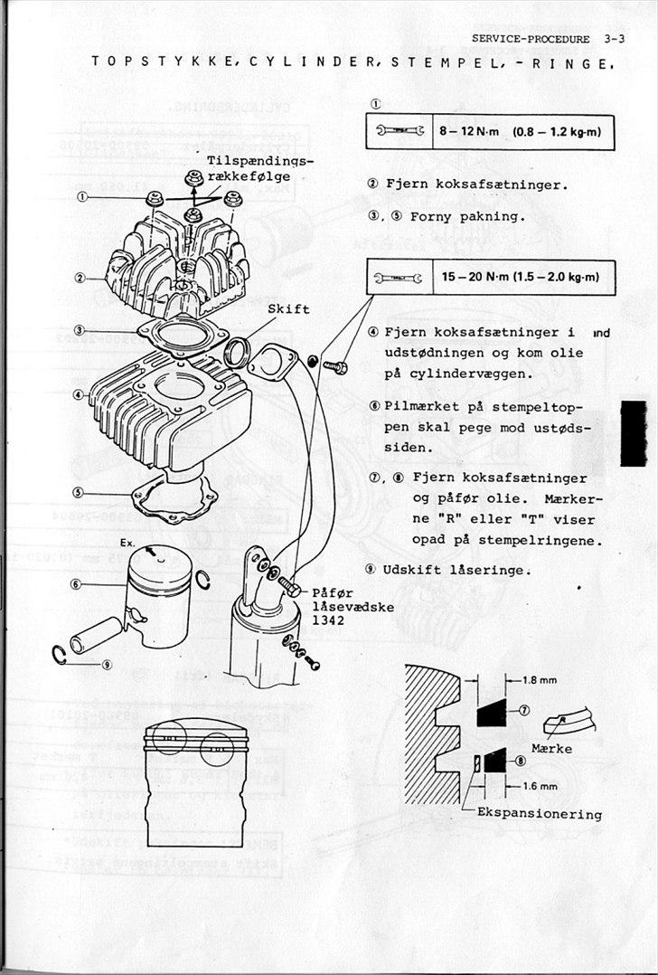 Suzuki FZ50 Service-Manual-DK billede 33