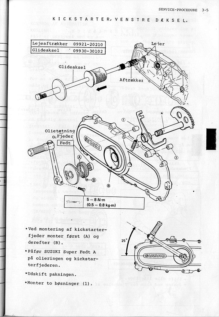 Suzuki FZ50 Service-Manual-DK billede 35