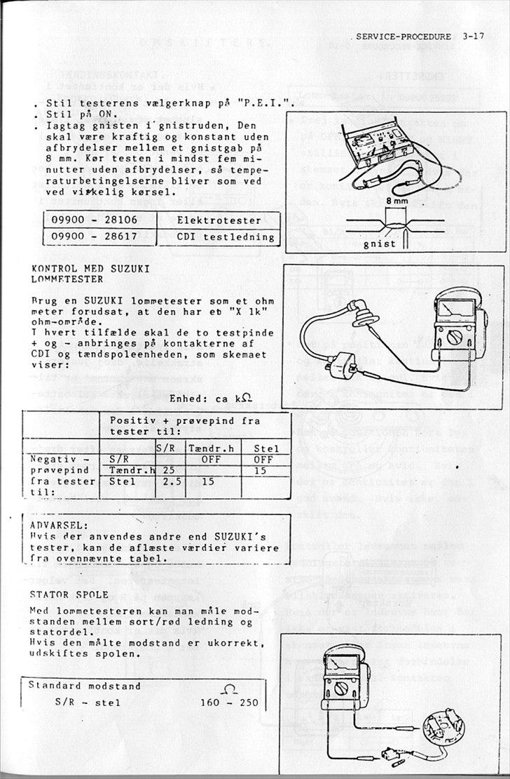 Suzuki FZ50 Service-Manual-DK billede 47