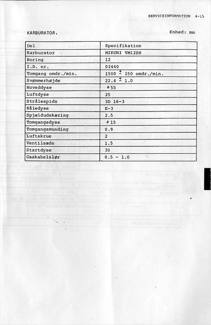 Suzuki FZ50 Service-Manual-DK billede 70