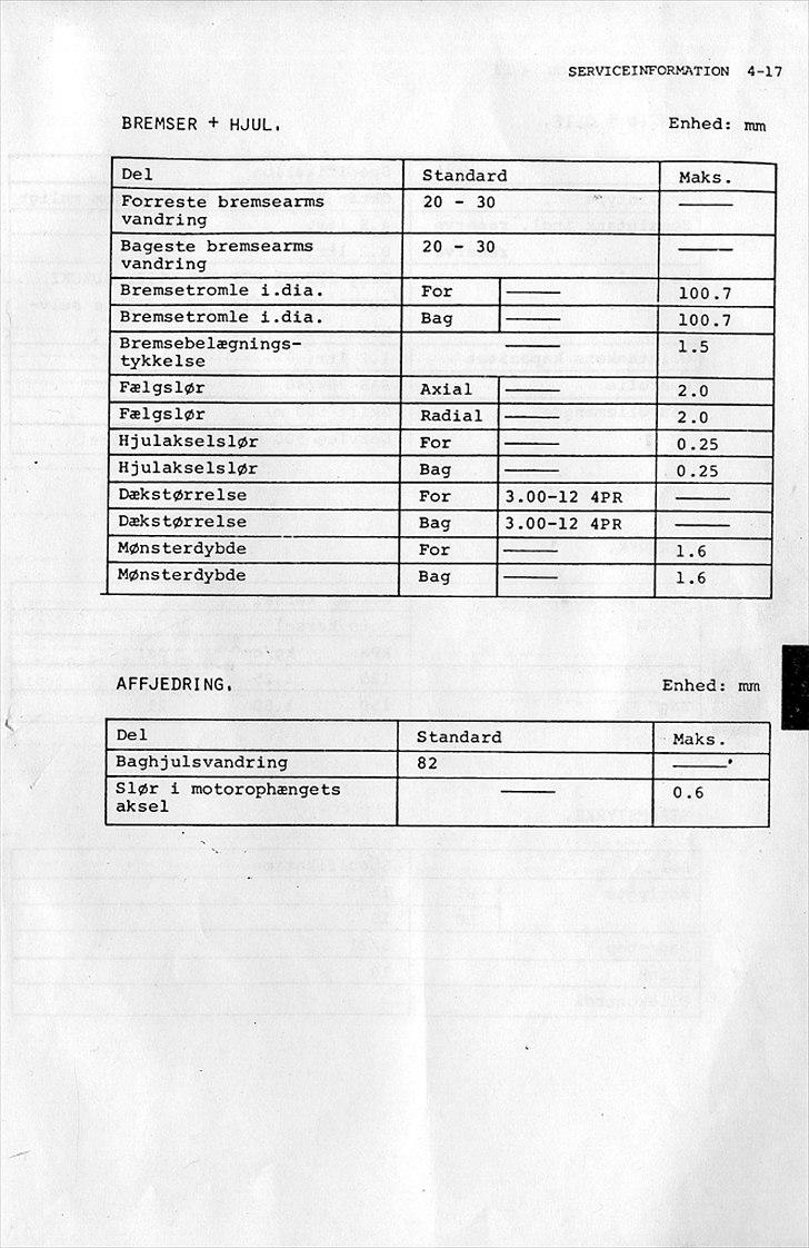 Suzuki FZ50 Service-Manual-DK billede 72