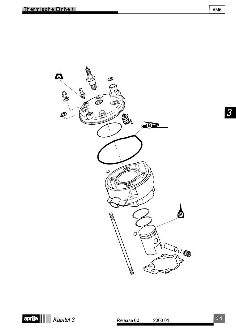 Motor Minarelli AM6 Werkstatthandbuch Deutsch aprilia beta rieju rs rr 50 billede 14