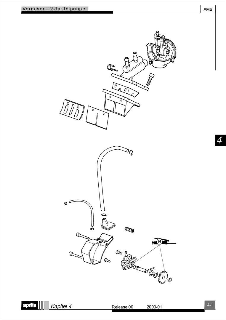 Motor Minarelli AM6 Werkstatthandbuch Deutsch aprilia beta rieju rs rr 50 billede 20