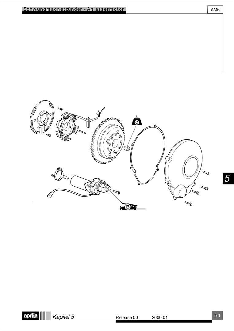 Motor Minarelli AM6 Werkstatthandbuch Deutsch aprilia beta rieju rs rr 50 billede 26