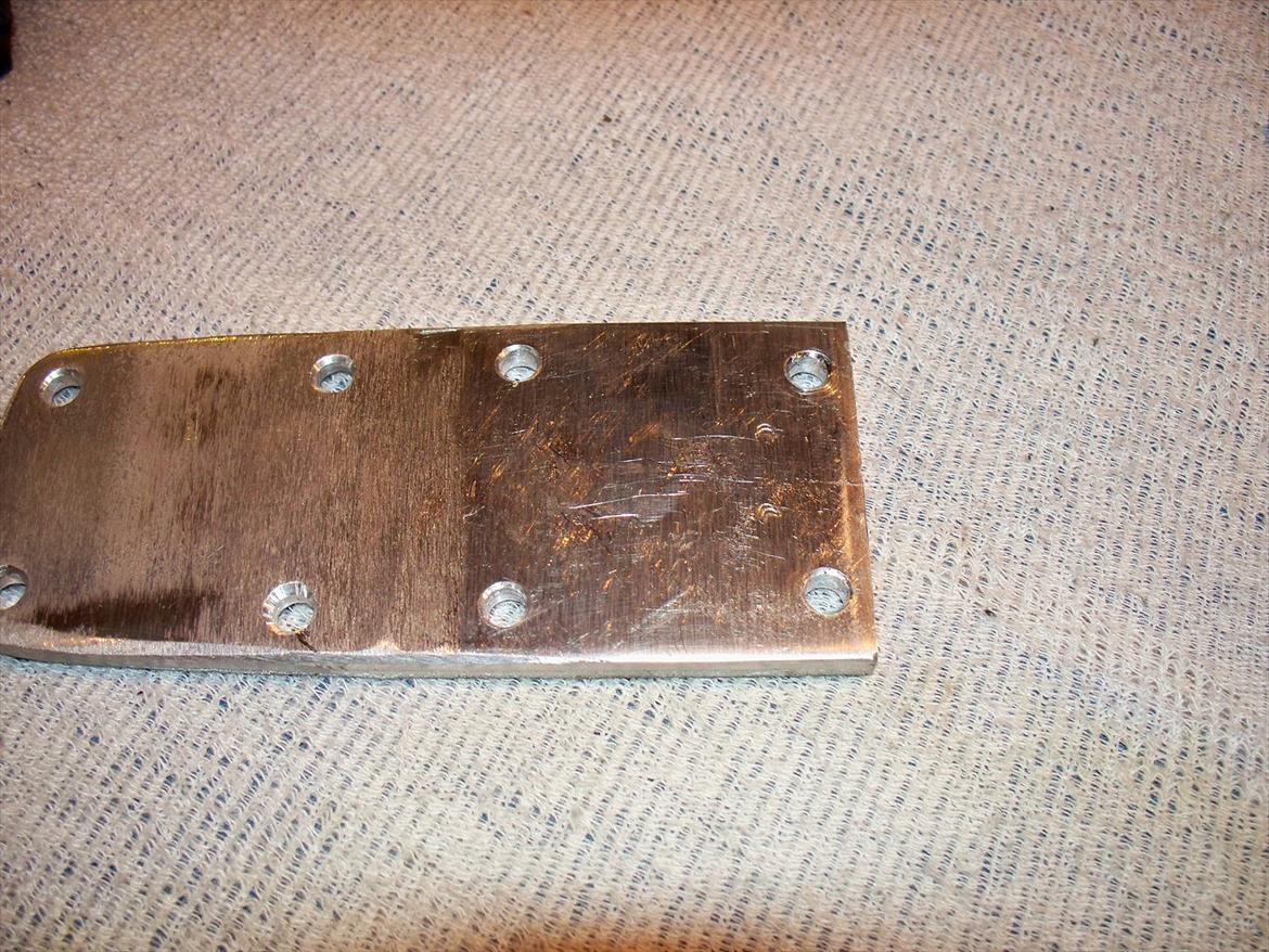 hjemmelavet alu studs - ankerpladen til studsen billede 2