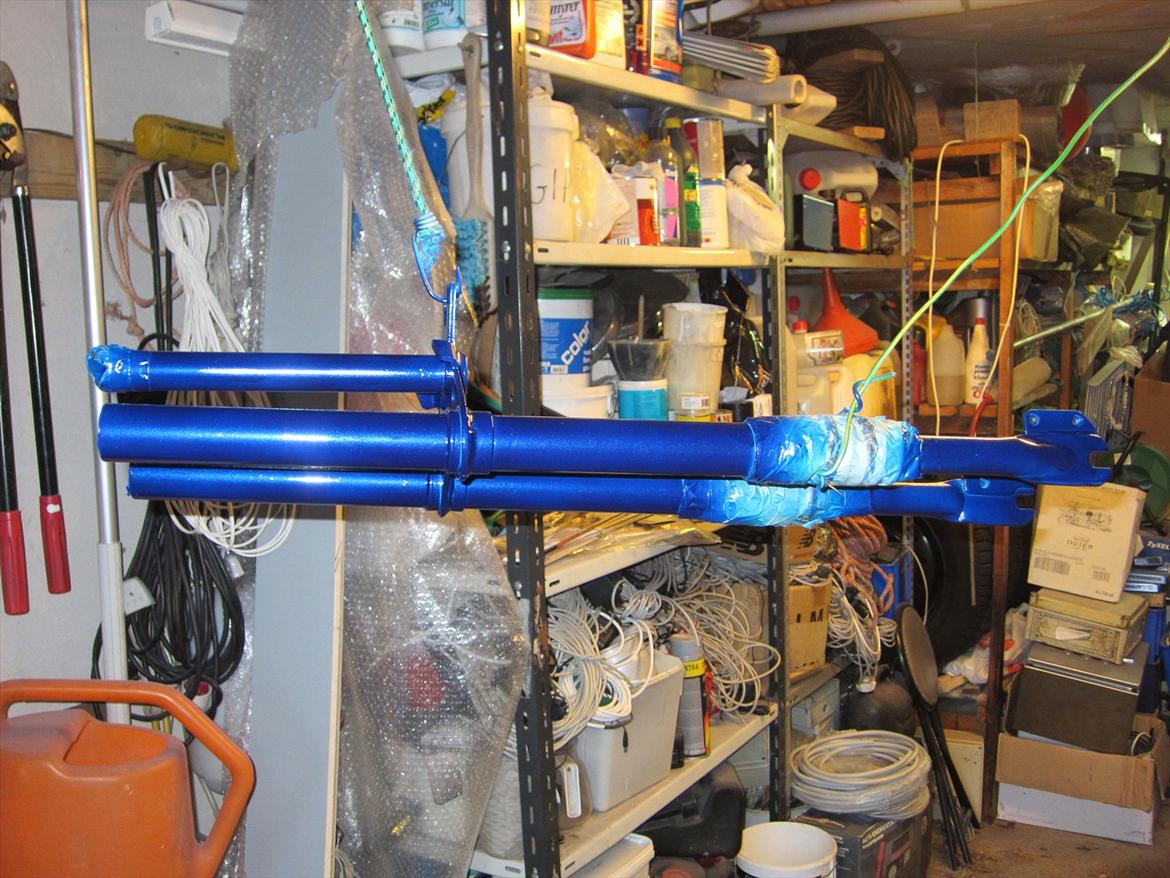 Le' Honda Amigo projekt - Forgaffel efter 3 x lak og 2x klarlak :D billede 31