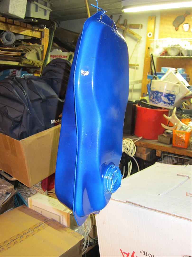 Le' Honda Amigo projekt - Tank efter 3x lak og 2 x klarlak billede 43