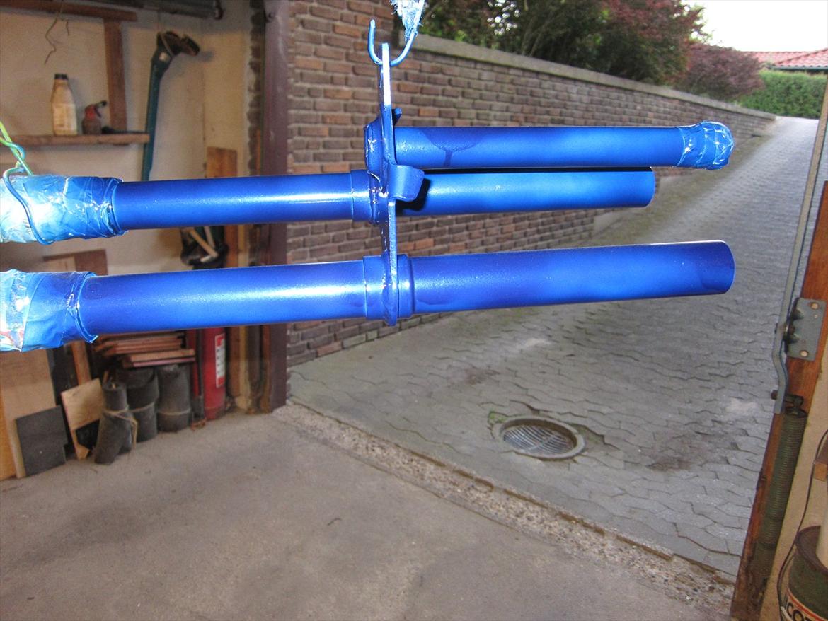 Le' Honda Amigo projekt - Forgaffel efter 3x lak og 2 x klarlak billede 48