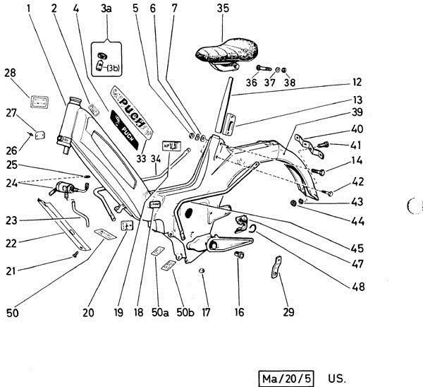 Diverse tegninger af Puch Maxi billede 14