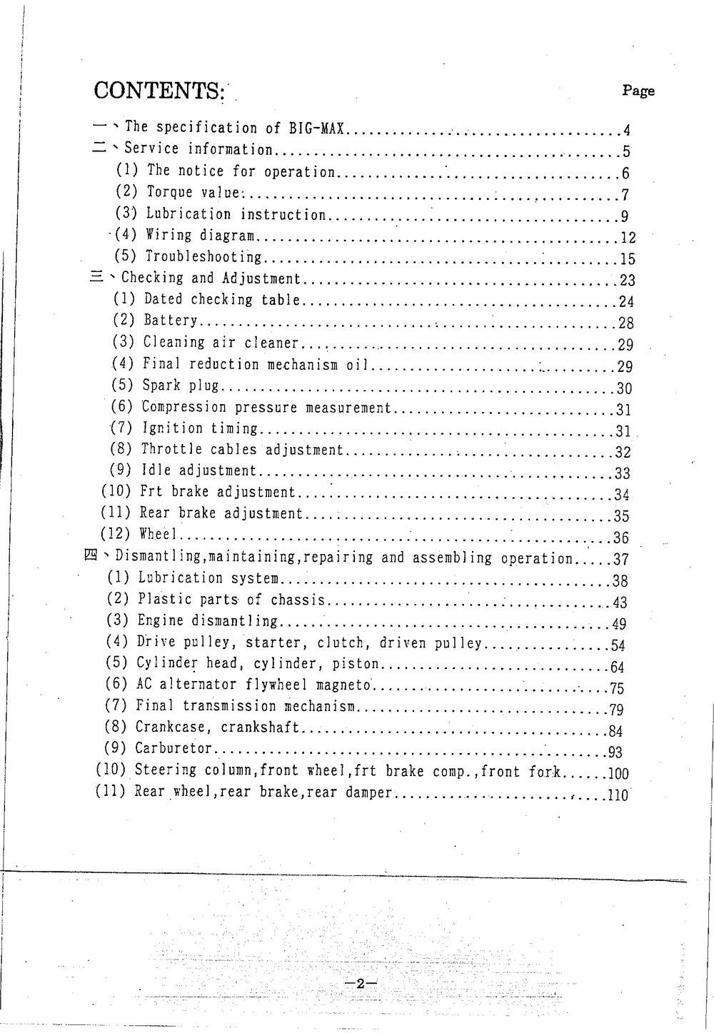 PGO BIG MAX Service Manual billede 3