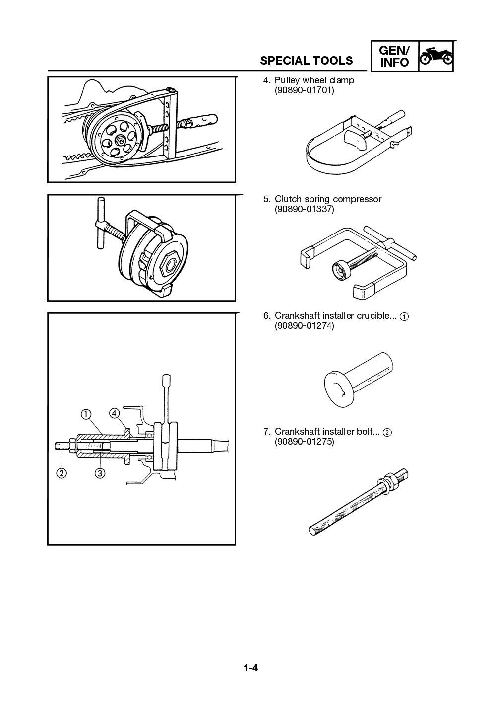 Yamaha Neos (YN50) 2002 Service Manual billede 12