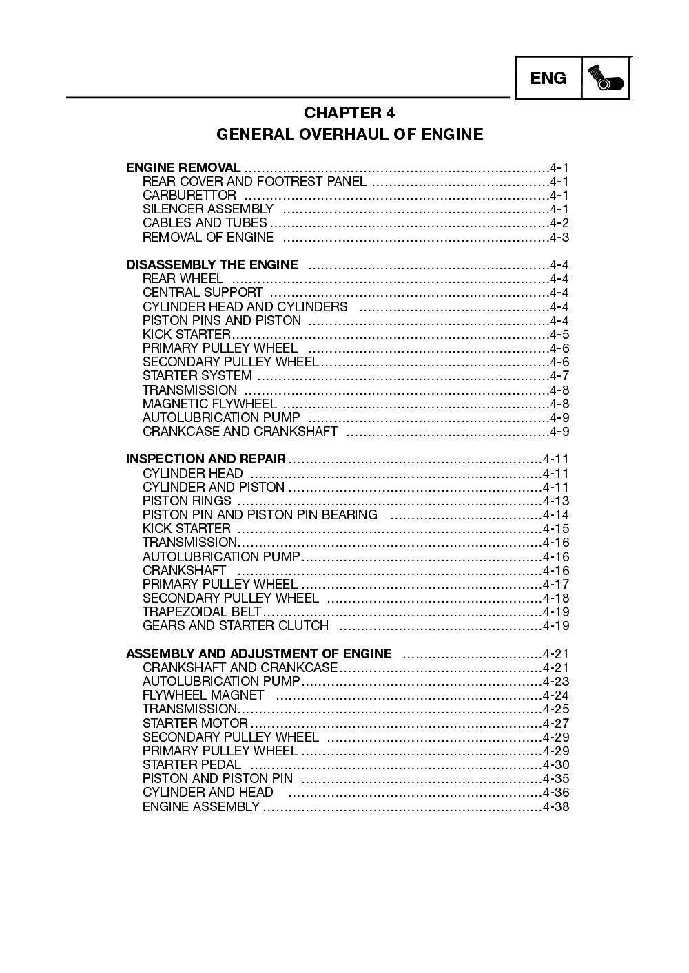 Yamaha Neos (YN50) 2002 Service Manual billede 51